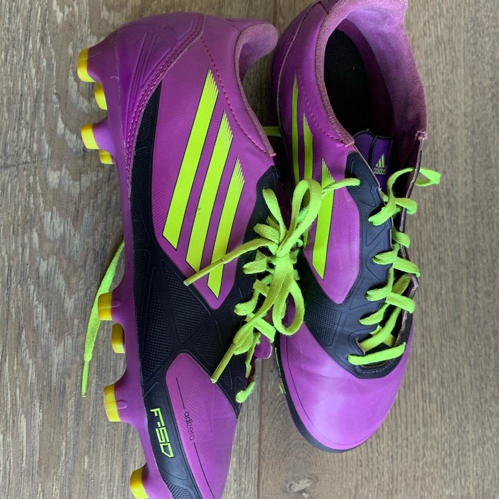 RARE EUC Adidas F50 Adizero TRX FG SYN Women's Soccer Cleat size 6.5, Purple